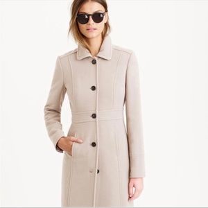 J. Crew Classic Lady Day Cream Wool Coat RARE